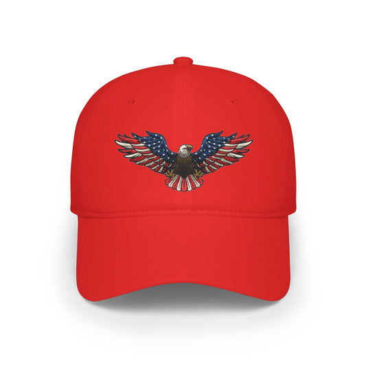 Eagle Baseball Cap — American Flag Bald Eagle