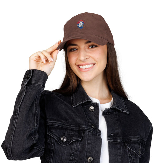 Vintage Corduroy Baseball Cap — Embroidered Patch