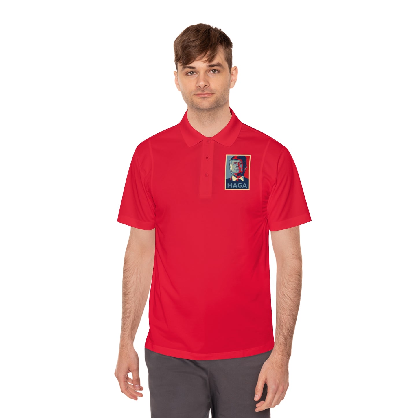 Men's Polo Shirt — MAGA Print