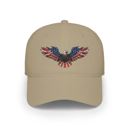 Eagle Baseball Cap — American Flag Bald Eagle