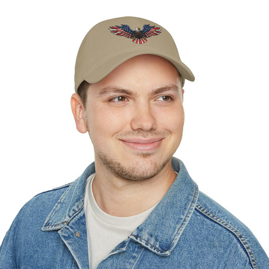 Eagle Baseball Cap — American Flag Bald Eagle