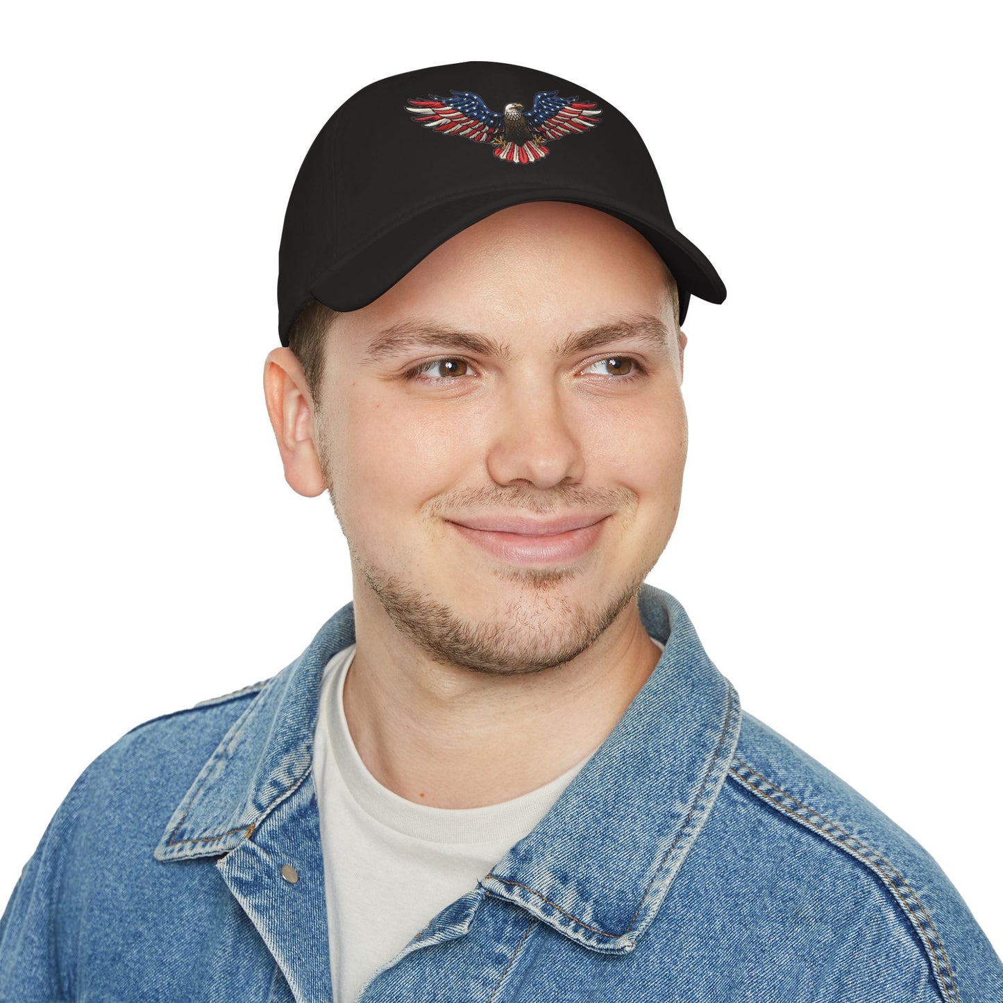 Eagle Baseball Cap — American Flag Bald Eagle