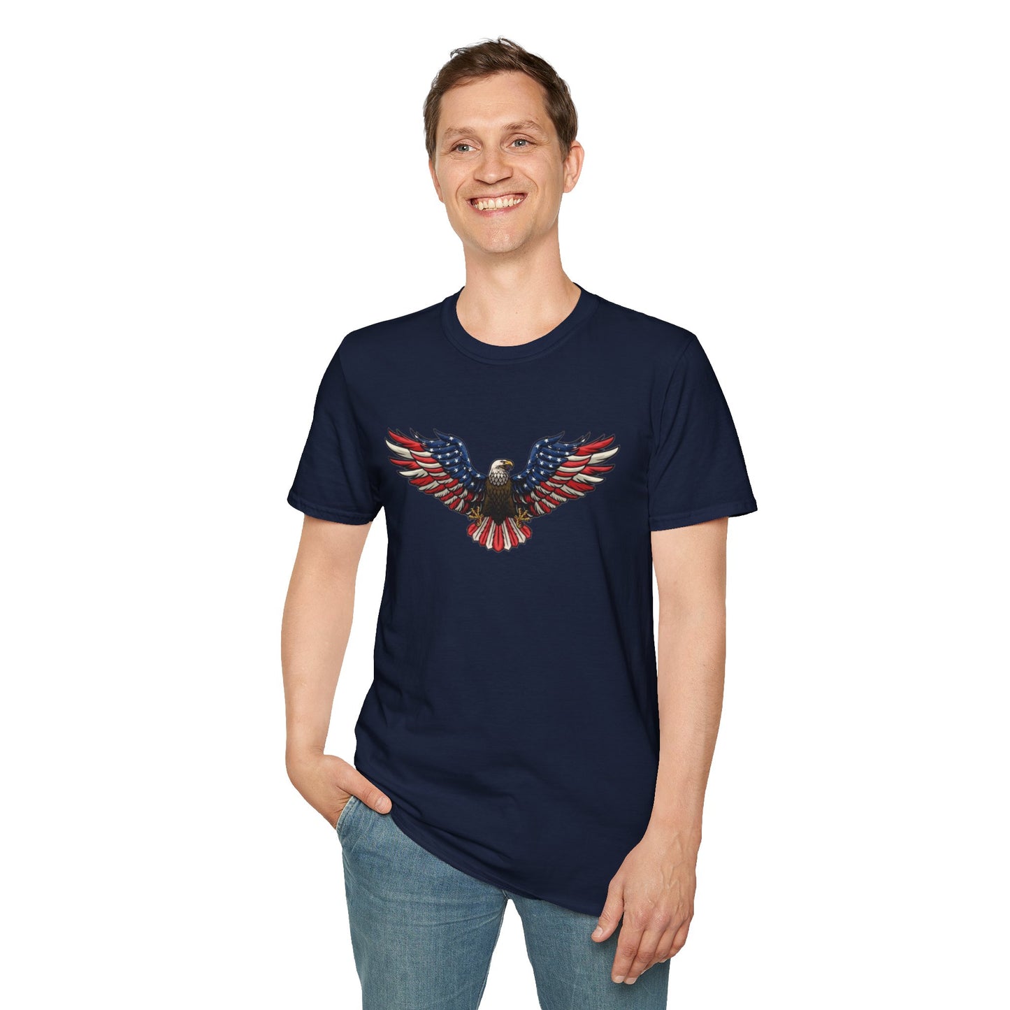 Eagle T-Shirt — American Flag Wings