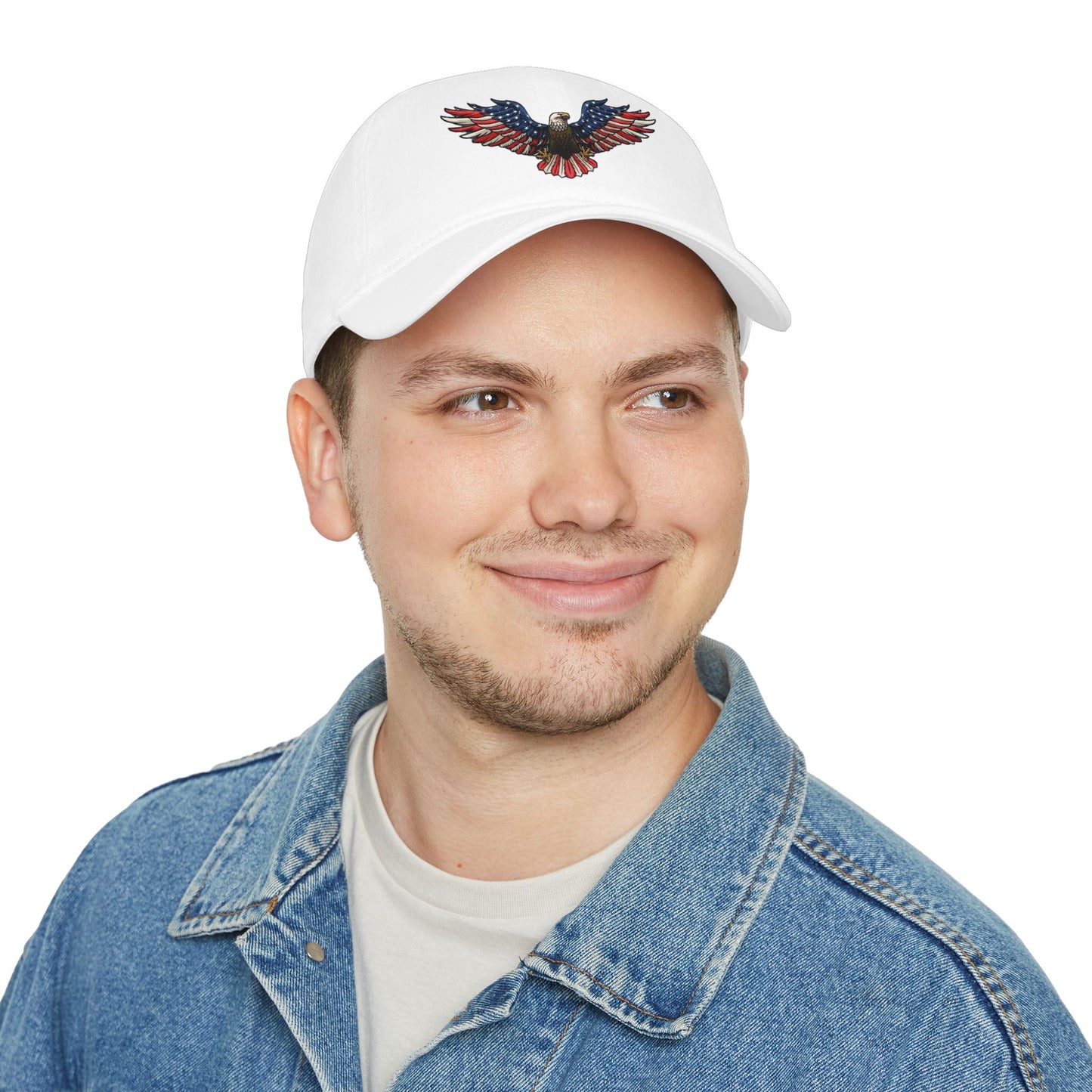 Eagle Baseball Cap — American Flag Bald Eagle