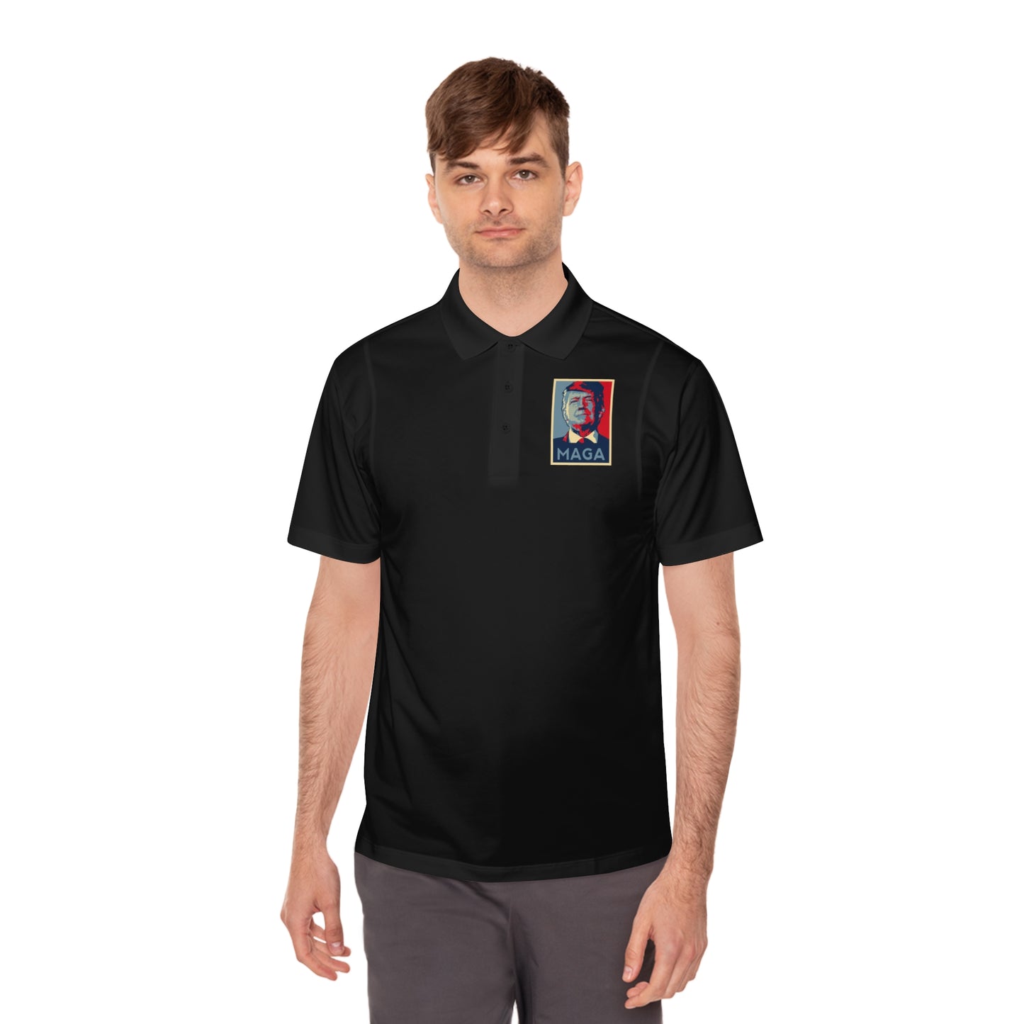 Men's Polo Shirt — MAGA Print