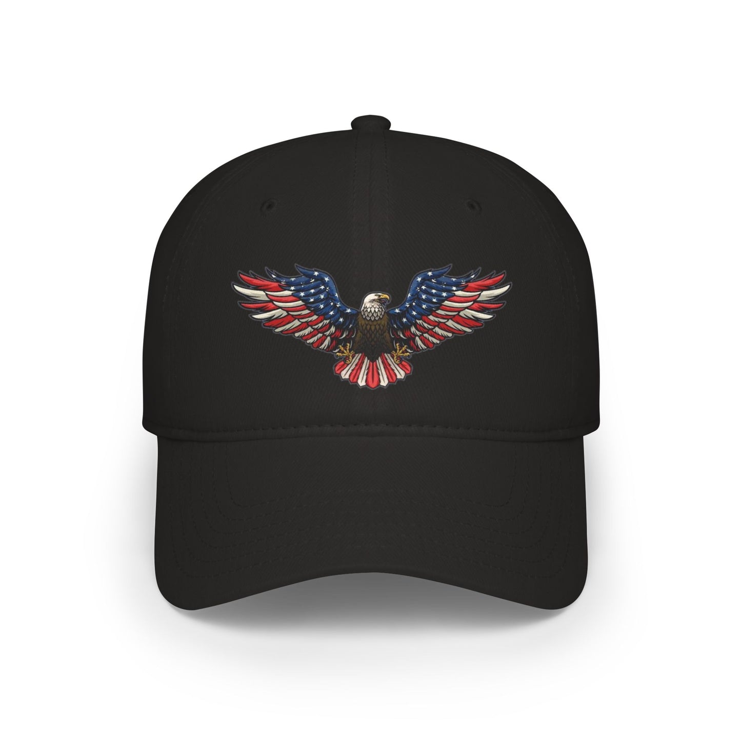 Eagle Baseball Cap — American Flag Bald Eagle