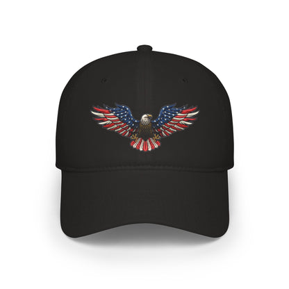 Eagle Baseball Cap — American Flag Bald Eagle