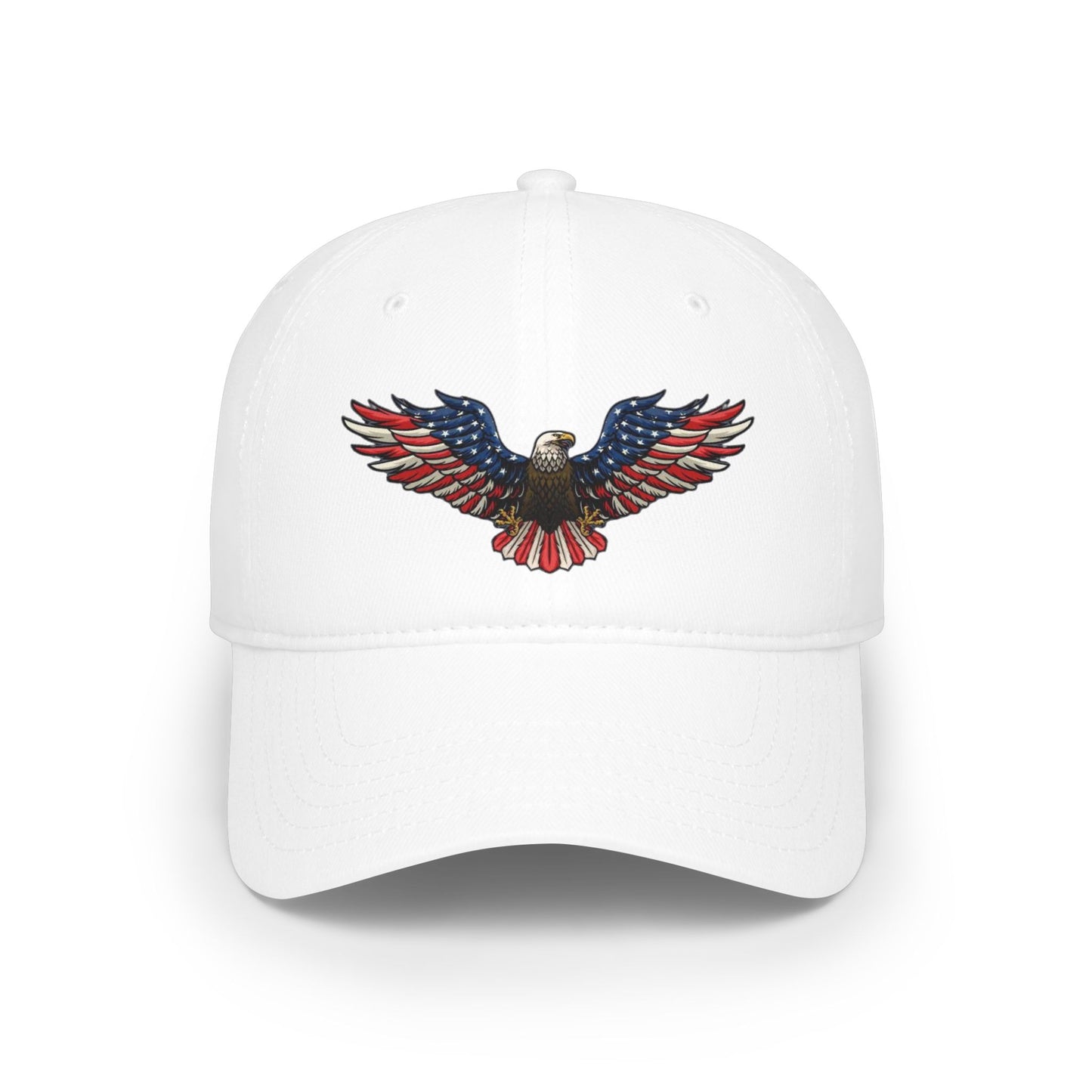 Eagle Baseball Cap — American Flag Bald Eagle