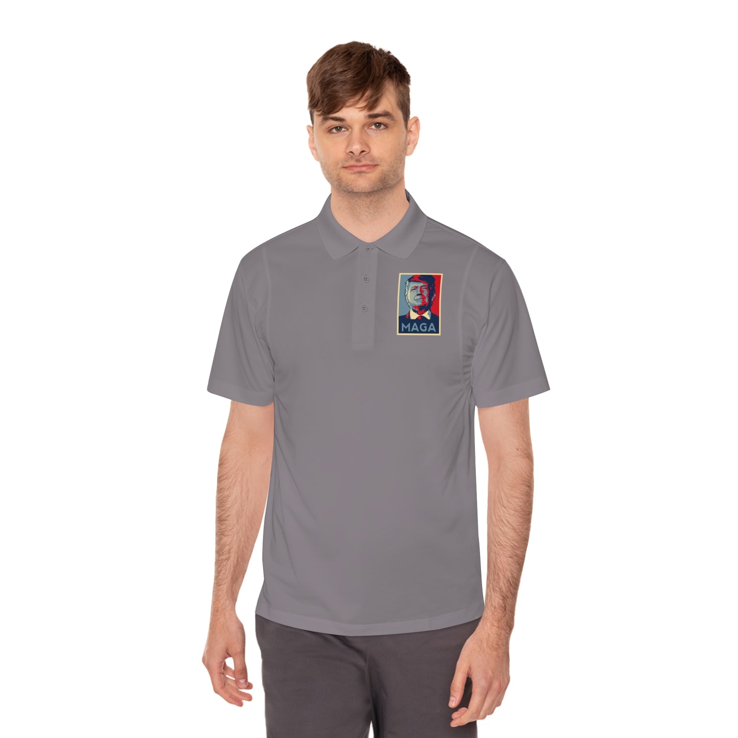 Men's Polo Shirt — MAGA Print