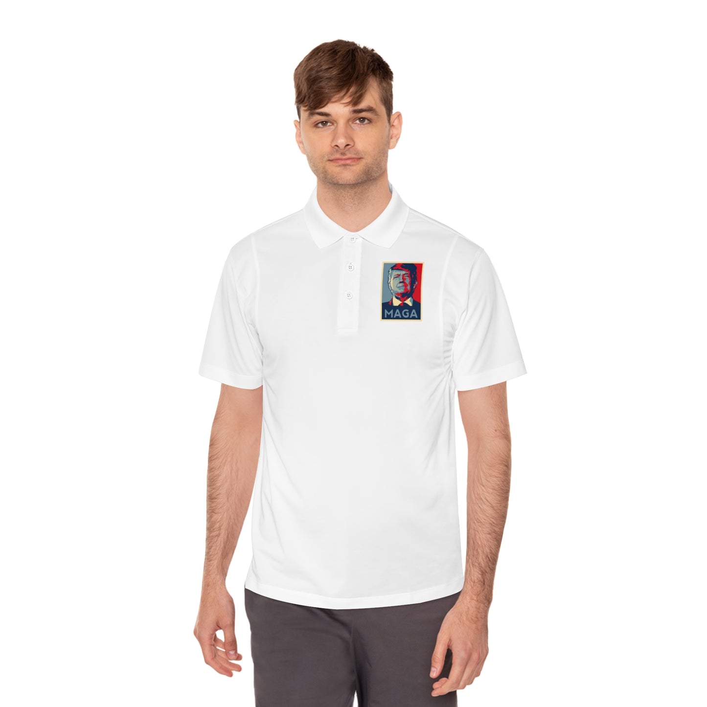 Men's Polo Shirt — MAGA Print