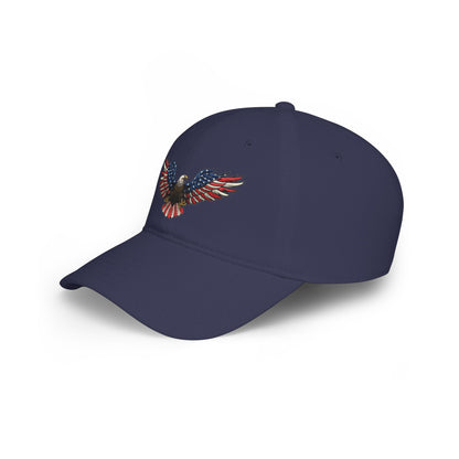 Eagle Baseball Cap — American Flag Bald Eagle