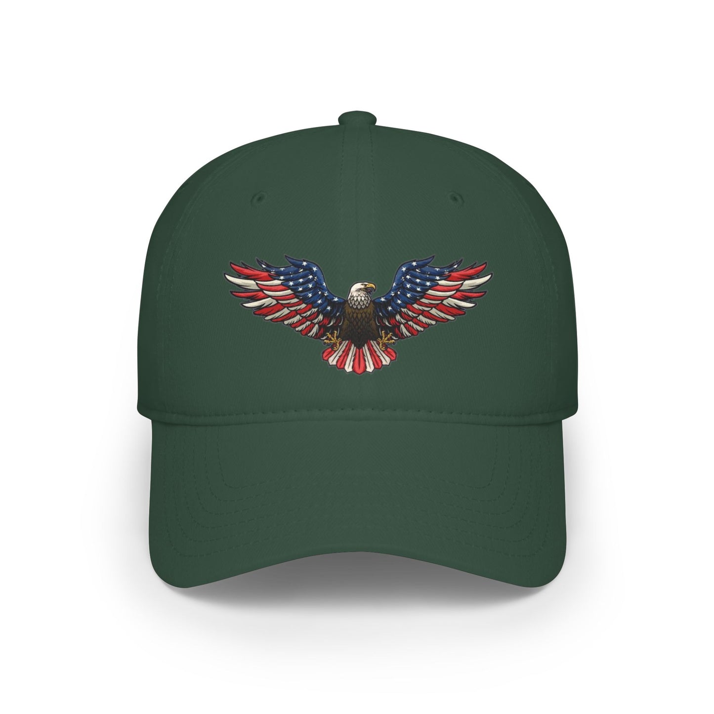 Eagle Baseball Cap — American Flag Bald Eagle