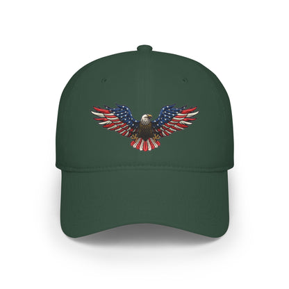 Eagle Baseball Cap — American Flag Bald Eagle