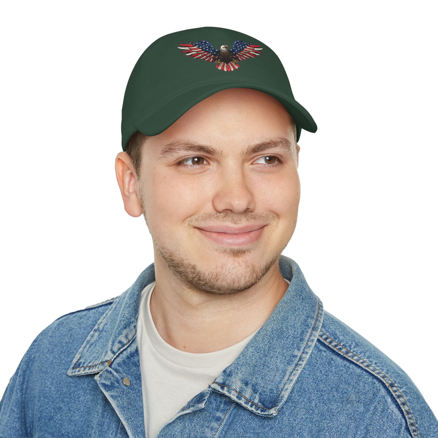 Eagle Baseball Cap — American Flag Bald Eagle