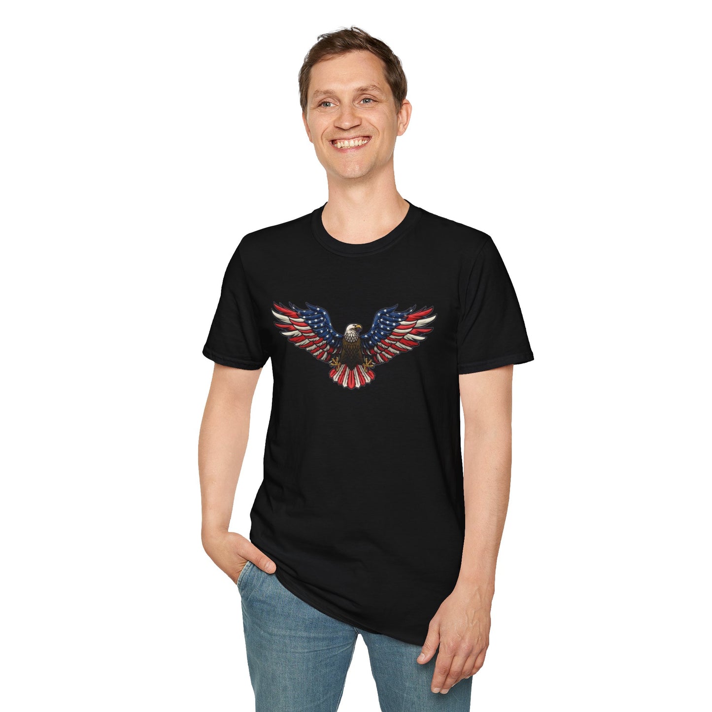 Eagle T-Shirt — American Flag Wings