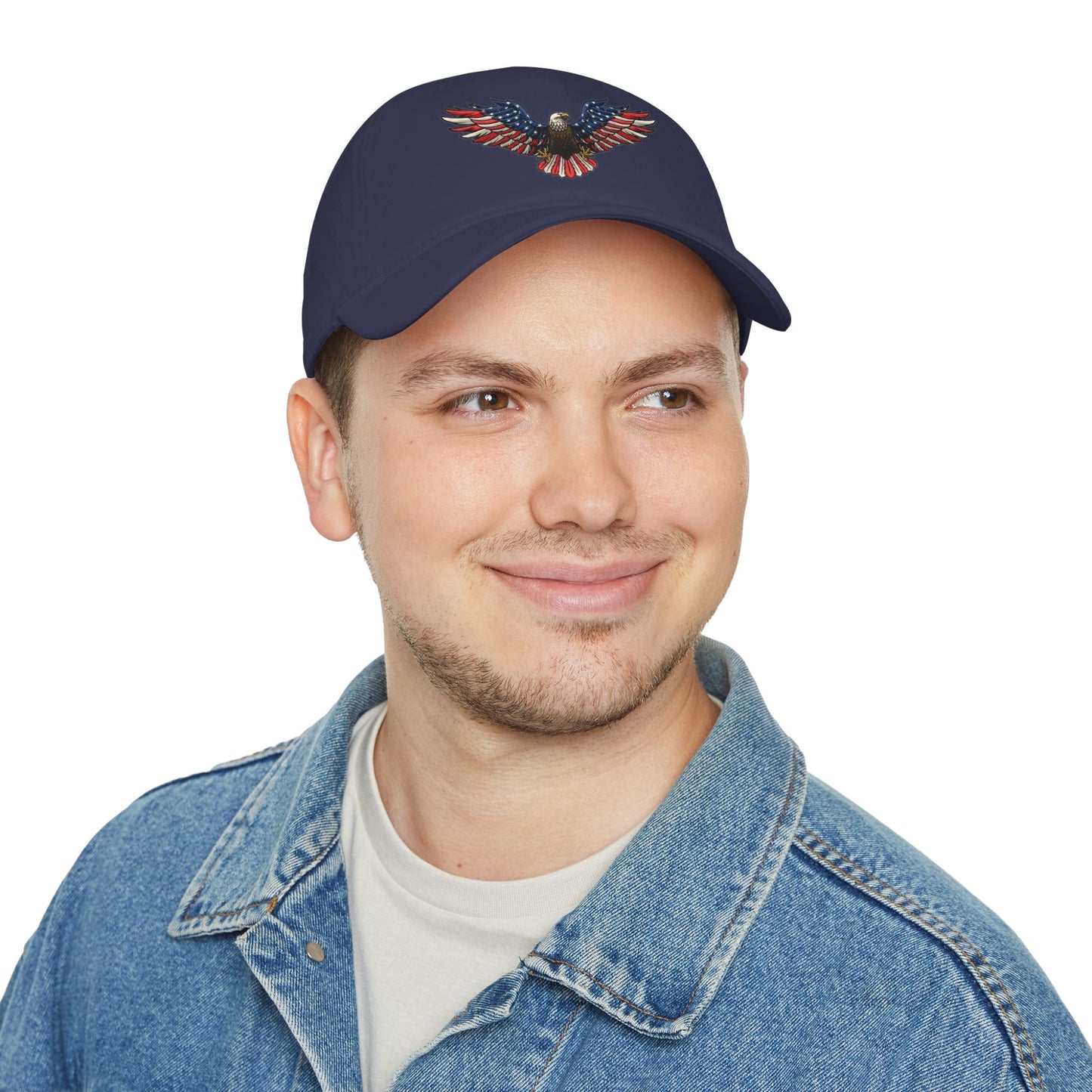 Eagle Baseball Cap — American Flag Bald Eagle