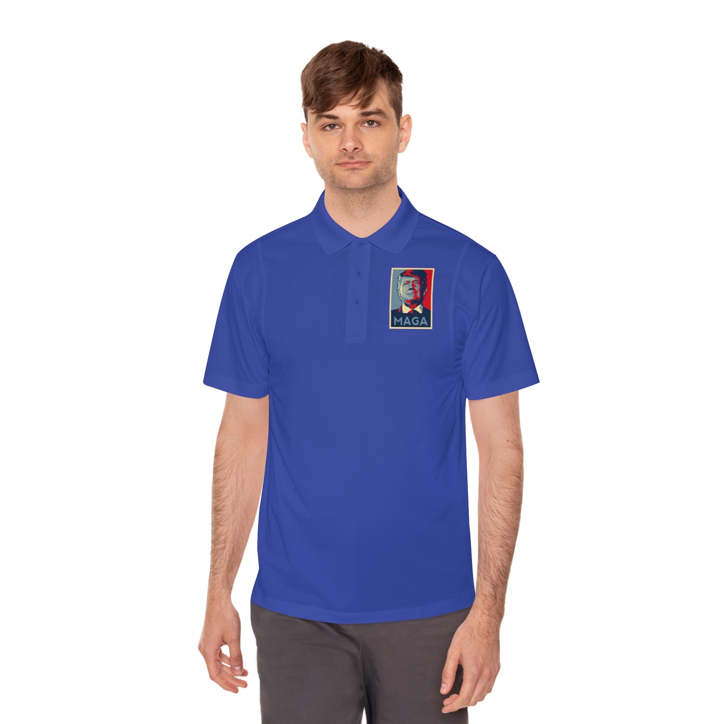 Men's Polo Shirt — MAGA Print